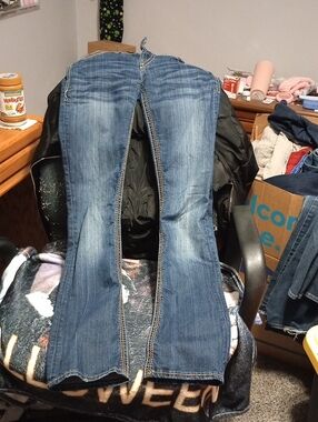 Silver Jeans Women's Flare Jeans in Blue Wash